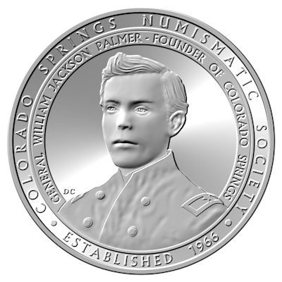 Colorado Springs Numismatic Society 50th Anniversary Medal Obverse